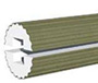 Fluted Column 8 inch Diameter x 8' long half column